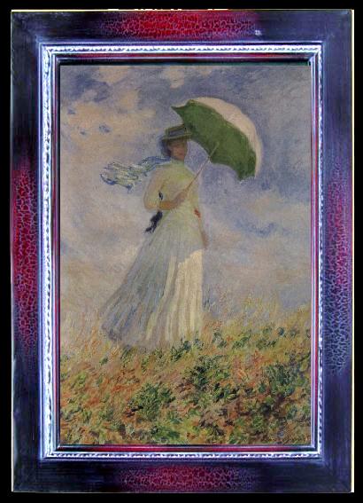 framed  Claude Monet Study of a Figure Outdoors, Ta047